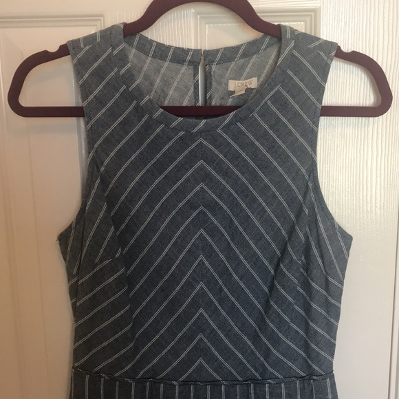 J. Crew Chambray Pin Striped Dress - Picture 2 of 11